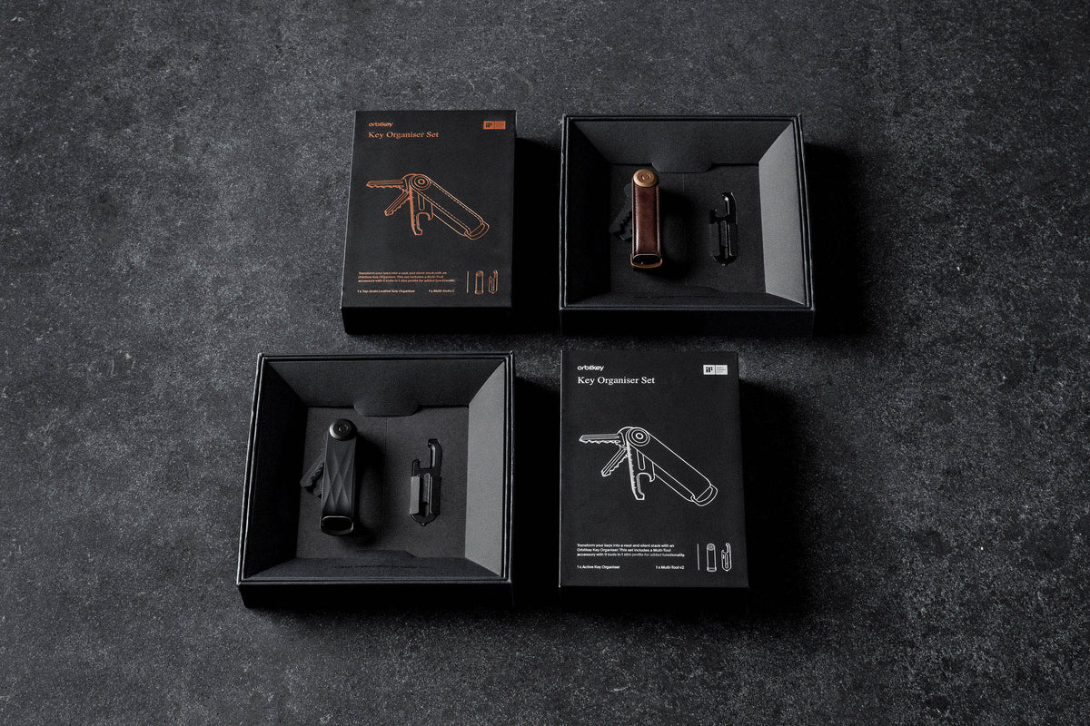 Orbitkey Key Organiser Pro Blackout Leather | Penworld