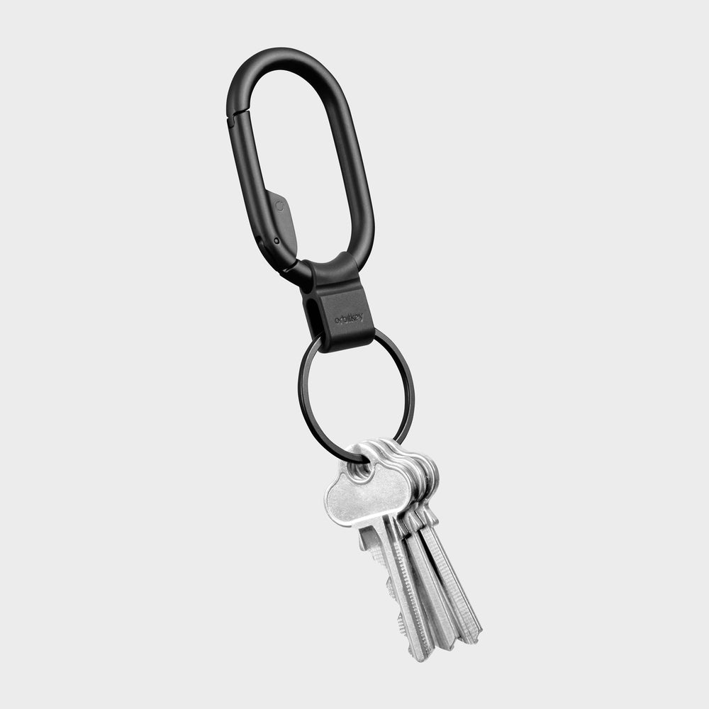 Round Carabiner with Split Key Ring and Mini Card