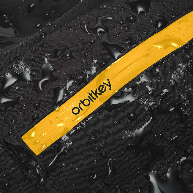 black/yellow| Waterproof zip pocket