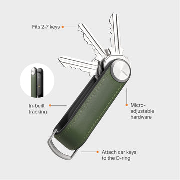 Key Organizer Tracker Leather