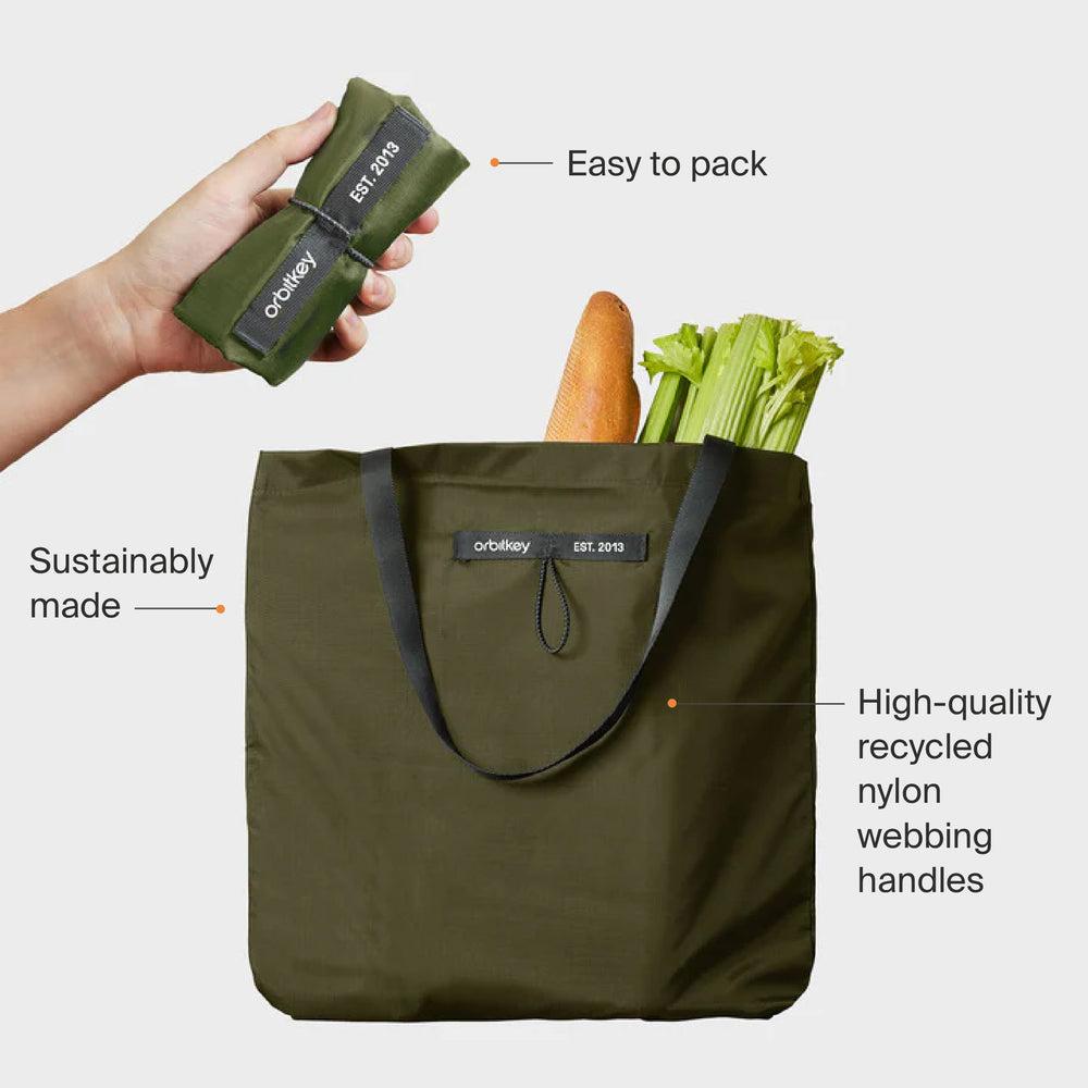 fold up tote bag for travel Foldable Tote Bag, Forest Green